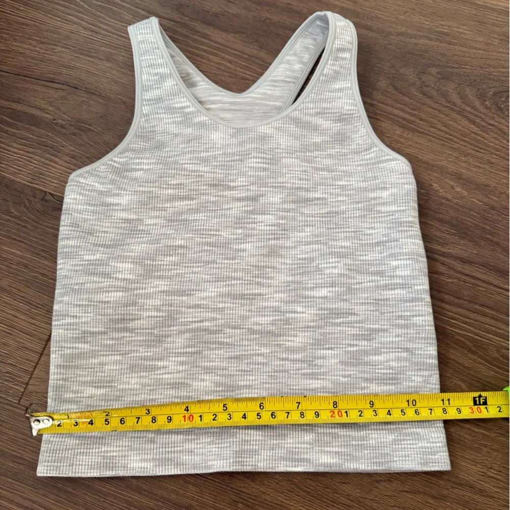 DSG Womens Performance Shelf Bra Tank Printed Gray Sports Bra Tank Size Small - Picture 4 of 5